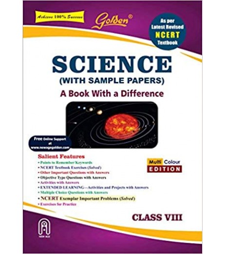 Golden Science: (With Sample Papers) A book with a Difference for Class-8 CBSE Class 8 - SchoolChamp.net